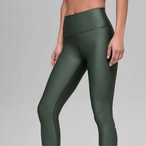 ALO 7/8 Small Airlift Legging-Charcoal Green (packer green) NEW+SEALED MSRP $134